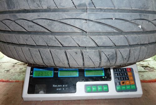 Вес шины, таблица: сколько весит легковое автомобильное колесо в сборе