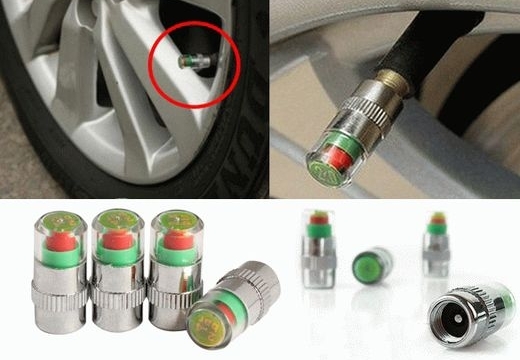 Колпачки на болты колесных дисков: светящиеся, с датчиком давления в шинах